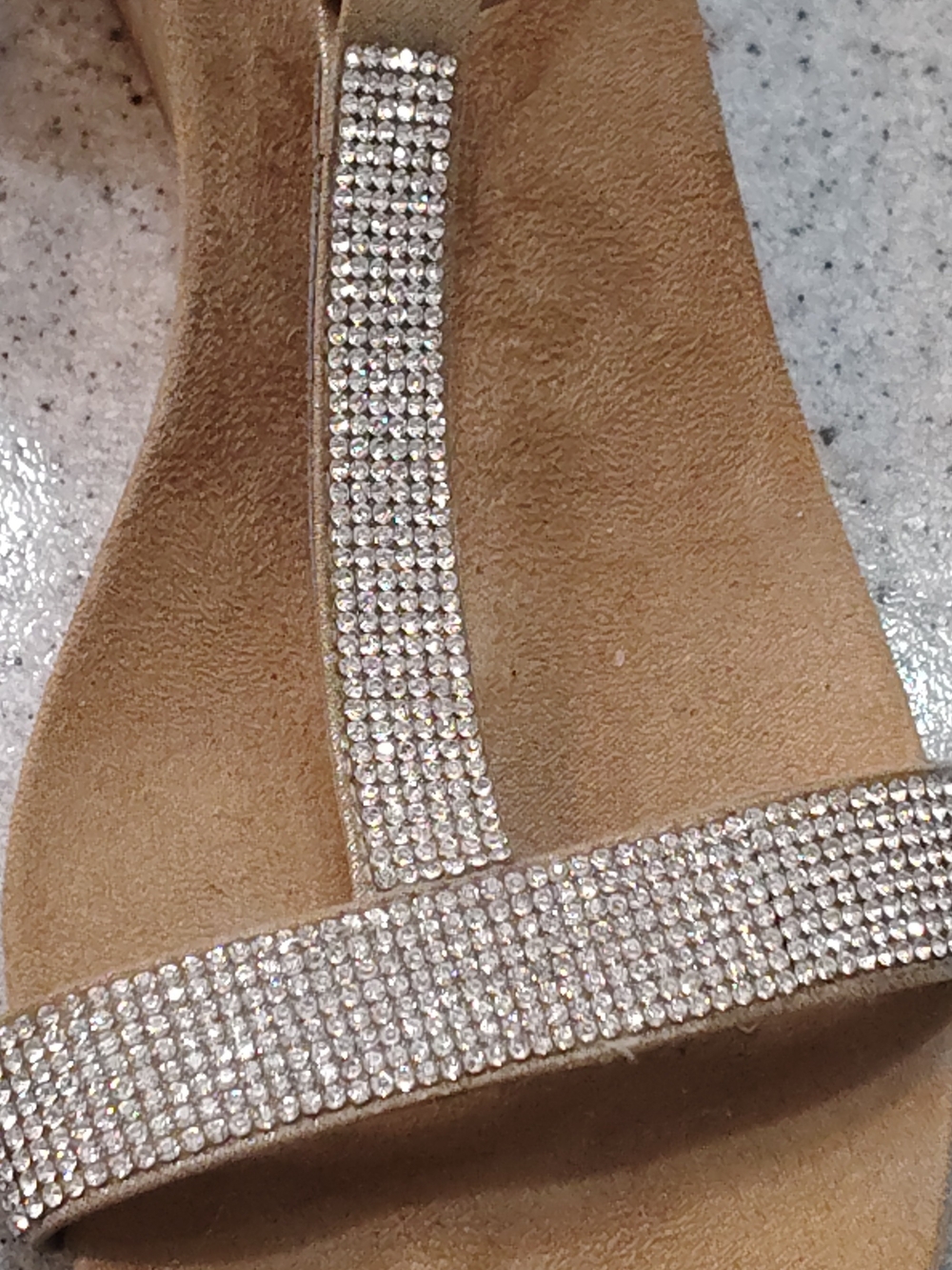 Style & Co.✨Tan Rhinestone T-Strap Sandals - Picture 7 of 7